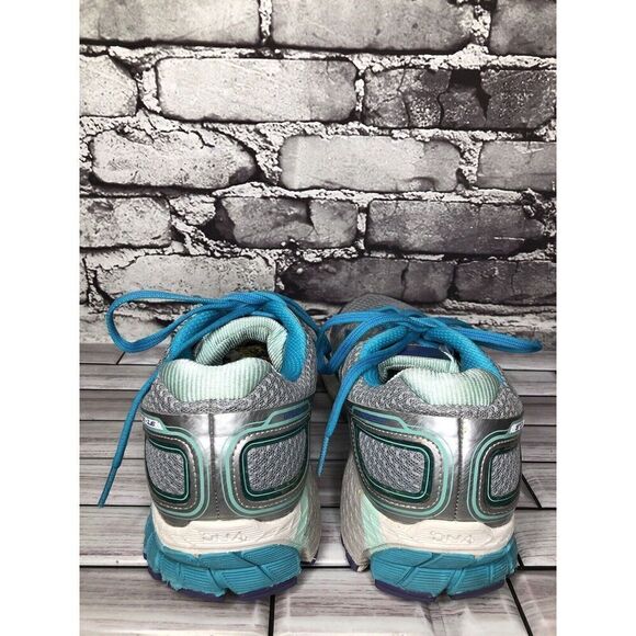 Brooks GTS Blue Gray Mesh Synthetic Lace Up Running Shoes Women Sz 11.5N US/44EU - Picture 8 of 16